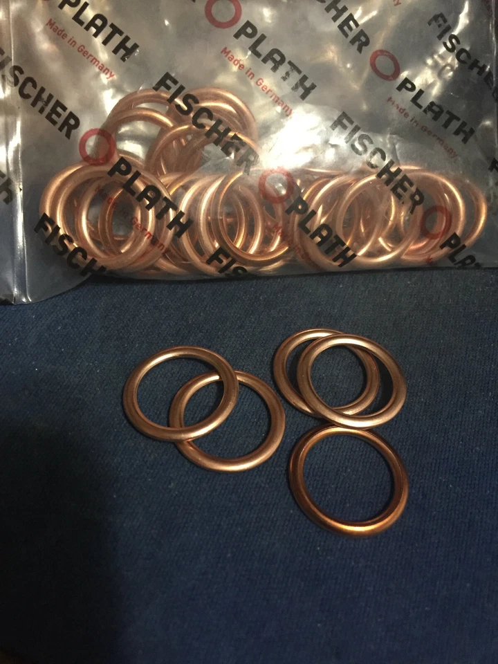 Anillos de junta de arandela de aplastamiento tapón de drenaje de aceite MINI Cooper 5 piezas Foto 1 de 1