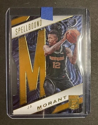 2021-22 Donruss Elite Ja Morant Die-Cut Spellbound "M" #14 Orange Grizzlies - Image 1 of 2