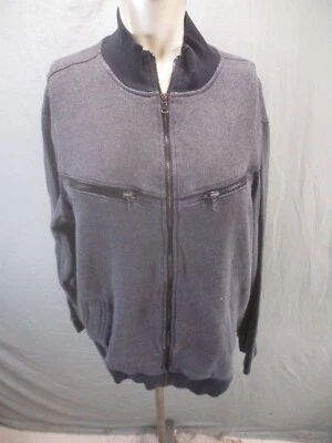 Chaqueta de bombardero Rock& Republic talla XL para hombre gris mezcla de algodón cremallera completa bolsillo 259 Foto 1 de 4