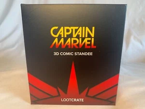 Captain Marvel 3D Comic Standee Loot Crate Exclusive March 2019 Statue NIB - Picture 1 of 12