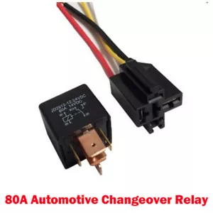 Relé de cambio de 4/5 pines de alta resistencia 80A y base precableada para automóvil bicicleta - Imagen 1 de 4