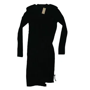Great Plains Women's Midi Dress M Black 100% Viscose - Picture 1 of 5