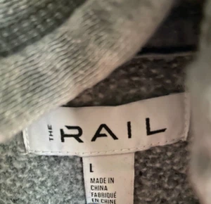 THE RAIL KAPUZENPULLOVER GRAU GRÖSSE L (UNISEX) - Bild 1 von 4