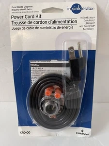 NIB In Sinkeratot Power Cord Kit- Food Waste Disposer CRD-OO Emerson - Picture 1 of 2