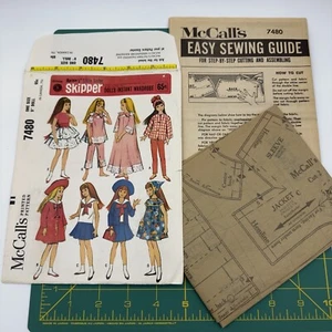 Original McCall’s Pattern 7480 SKIPPER Doll Barbie Sister Uncut Vintage’64 Minty - Picture 1 of 8