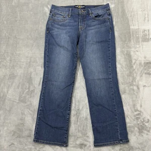 Jeans donna marca Lucky 4/27 blu Sweet' N crop lavaggio medio denim tasche logo - Foto 1 di 9