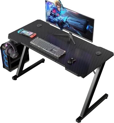 HOMALL Gunji 80-120 cm Gaming Desk Computer Table Home Office Desk with Cup Holder