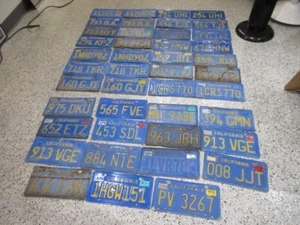 Vintage Blue California Plates 1970's Lot of 43 - Picture 1 of 5
