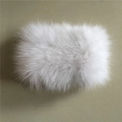 Nueva bufanda elástica de piel de zorro genuina real para mujer diadema calentador de cuello envoltura Foto 1 de 4