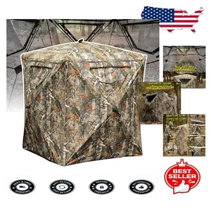 Easy Setup Portable Hunting Blind for Two – Perfect for Deer & Turkey Season - Picture 1 of 8
