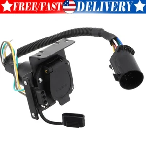 7 Way Trailer Plug & 4 Pin Light Wire Harness For Chevy Silverado 1500 2500 3500 - Picture 1 of 14