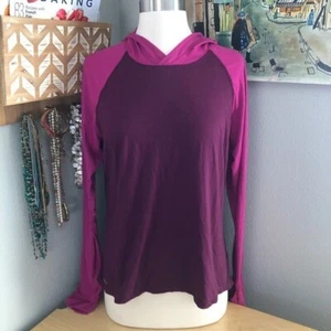 NIKE Dri-Fit Running Hoodie Womens sz L Pink Purple Colorblock Legally Blonde - Picture 1 of 8