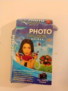 Photo Explosion Deluxe V5 Windows 7 8 XP Digital Photo Editing Software - Picture 1 of 3