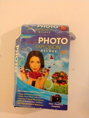 Photo Explosion Deluxe V5 Windows 7 8 XP Digital Photo Editing Software - Image 1 of 3