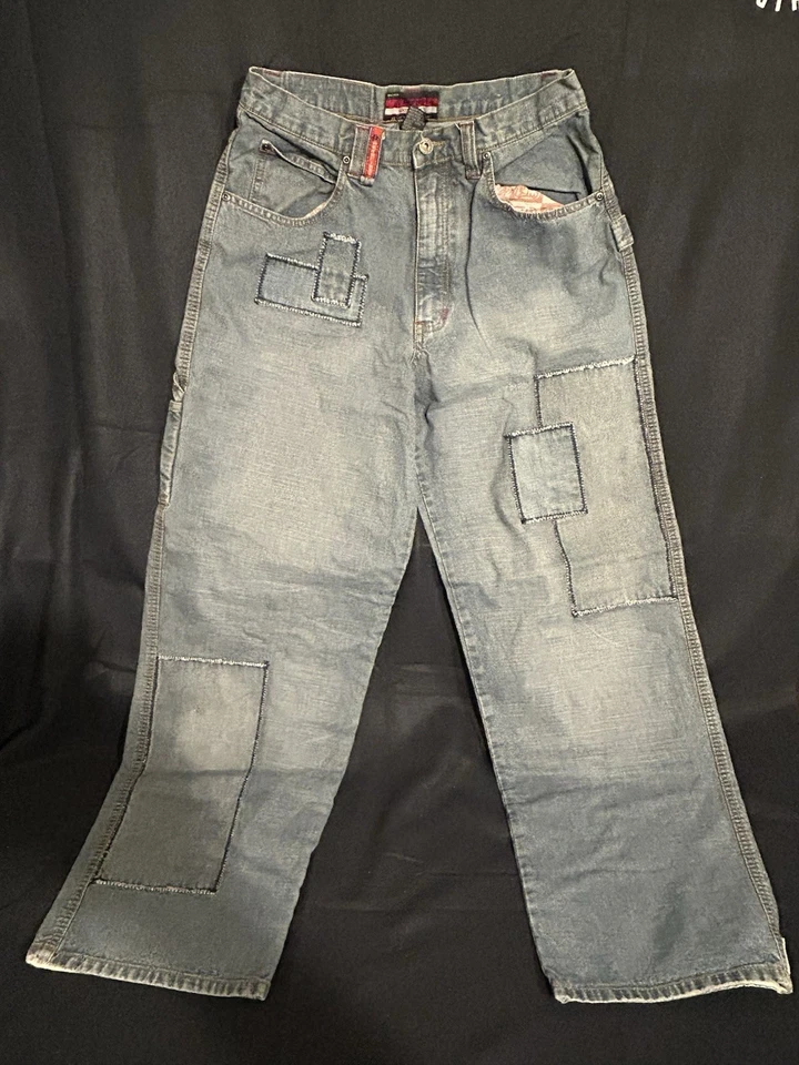 Jeans holgados Wearfirst vintage pierna ancha años 90 Y2K patinador grunge estilo JNCO 30x32 Foto 1 de 4
