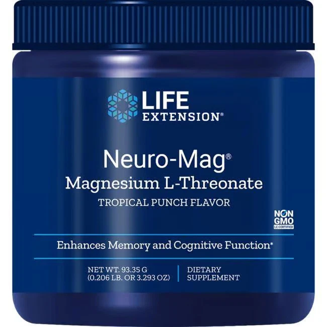 Life Extension Neuro-Mag Magnesio L-Treonato - Tropical Punch Foto 1 de 1