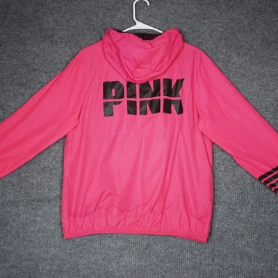 ROSA Victoria's Secret Anorak Chaqueta Cortavientos Sudadera con Capucha Rosa XS Mujer Pullover Foto 1 de 4