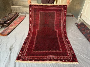 3x5 Vintage Afghan Kowdani Rug Hand Knotted Wool Tribal Prayer Nomadic Boho Rug - Picture 1 of 9