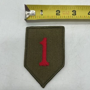 US Army 1ST INFANTRY DIVISION Insignia Patch WW2American Red One 1 - Picture 1 of 3