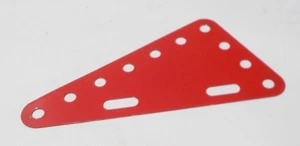 Meccano original Triangular Plate 7x4 Holes - light red (part 225) - Picture 1 of 1