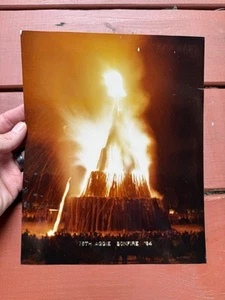 Original 1984 75th Anniversary Texas A&M 8x10Photo College Station Aggie Bonfire - Bild 1 von 5