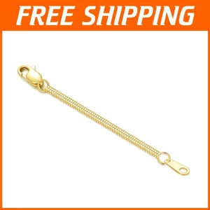 Catena di prolunga ipoallergenica in oro 14k - chiusura aragosta durevole esaltatore gioielli - Foto 1 di 6