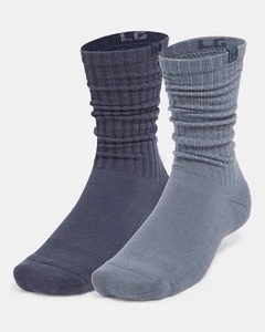 Calze Under Armour Sportswear Imbottite Scrunch Crew Confezione da 2 Taglia Donna 4-6 - Foto 1 di 6