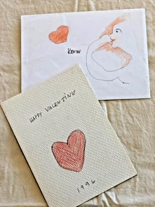 BEATRICE WOOD "KEVIN" Original Colored Pencil Drawings/Card Beatrice Wood 1996 - Picture 1 of 3