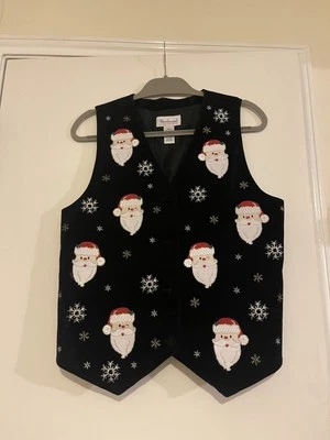 Chaleco Suéter Navidad Negro Westbound Vintage Foto 1 de 4