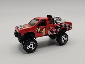 HOT WHEELS 1:64 1987 1991 NISSAN HARDBODY TRUCK RED V8 MINT MALAYSIA - Picture 1 of 19