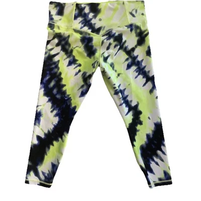 Athleta Leggings Elation 7/8 Tight Neon Tie-Dye Women's 1X Leggings - Image 1 of 4