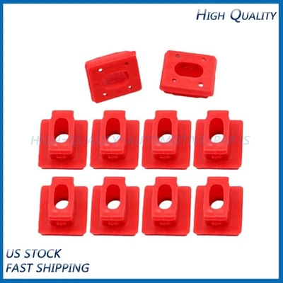 10 piezas nuevo retenedor de clips de embellecedor de tablero rojo para BMW E46 E65 E66 E83 51458266814 EE. UU. Foto 1 de 4