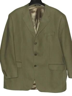 Chaps Ralph Lauren Blazer Mens 46R Green Lambswool 3-Button single breasted jack - Imagem 1 de 4