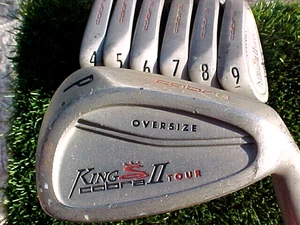 King Cobra II TOUR Oversize Golf Clubs Irons set 4-PW w Rifle 5.5 & Super Stroke - Picture 1 of 13