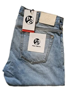 PAUL SMITH Jeans Mens W 32 L 32 Slim Standard Fit Washed Blue Denim Rrp £165 - Picture 1 of 14
