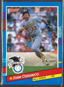 1991 Donruss ~ Jose Canseco All-Star 50 - Picture 1 of 2