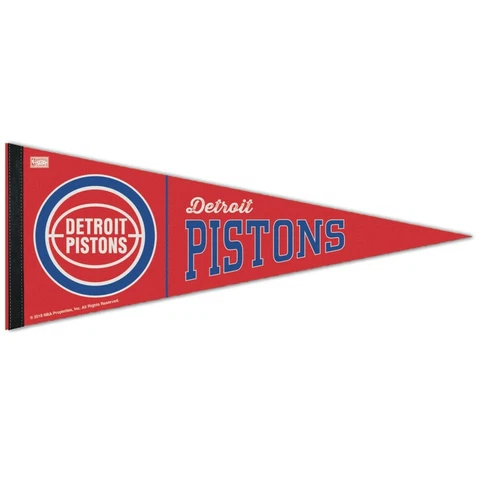 DETROIT PISTONS HARDWOOD CLASSICS ROLL UP PREMIUM FELT PENNANT 12"x30" WINCRAFT Cover