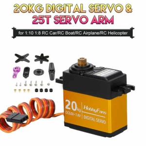 20KG Digital Servo Full Metal Gear High Torque Waterproof For Robots RC Car AJ - Picture 1 of 12