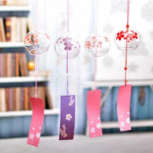 Japanisches Glas Windspiel Glocke Garten Ornament Indoor Fensterbehang Dek^^i - Bild 1 von 19