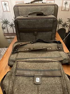Seltenes Vintage Emilio PUCCI Tweed 4-teiliges Gepäckset Koffer Kleidungstasche Schlösser Schlüssel - Bild 1 von 24