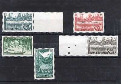 Guyana Francesa 1947 Mi 233. 236-239 MNH Foto 1 de 2