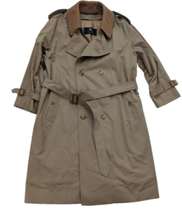 Burberry London Trench Coat Double Breast Belted Removeable Liner & Collar 44S - Picture 1 of 24