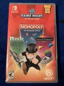 HASBRO GAME NIGHT Monopoly Risk Trivial Pursuit Nintendo Switch 2018 BRAND NEW! - Picture 1 of 3
