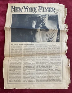 1971 Rolling Stone's New York Flyer periódico, anuncio de protesta de Vietnam, Pink Floyd - Imagen 1 de 6