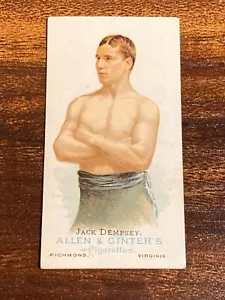 Jack Dempsey Original 1887 N28 Allen & Ginter Card Low Grade Boxing HOF RARE! - Picture 1 of 7