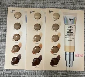 3X IT Cosmetics CC Nude Glow Color Correcting Medium Coverage Skin Tint E5 - Picture 1 of 4