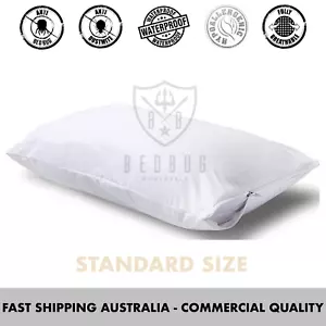 2 x Pillow Cover and Protector | Dust Mite | Allergies | Bed Bug | Standard Size - Picture 1 of 11