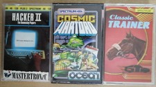 ZX SPECTRUM x3 COSMIC WARTOAD HACKER II THE DOOMSDAY PAPERS CLASSIC TRAINER GTI 