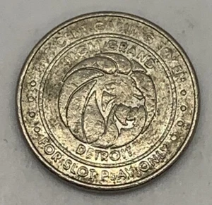 MGM Grand Detroit Casino 0,05 $ Slot Medaille - Detroit Michigan - Bild 1 von 2