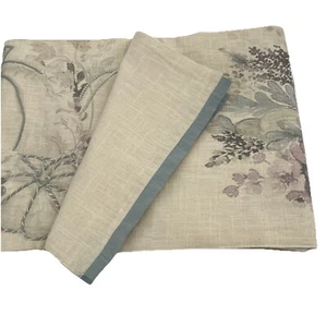 Rachel Ashwell Fall Pumpkin TABLE RUNNER Autumn Farmhouse Blue Plum 13 X 70” - Picture 1 of 14